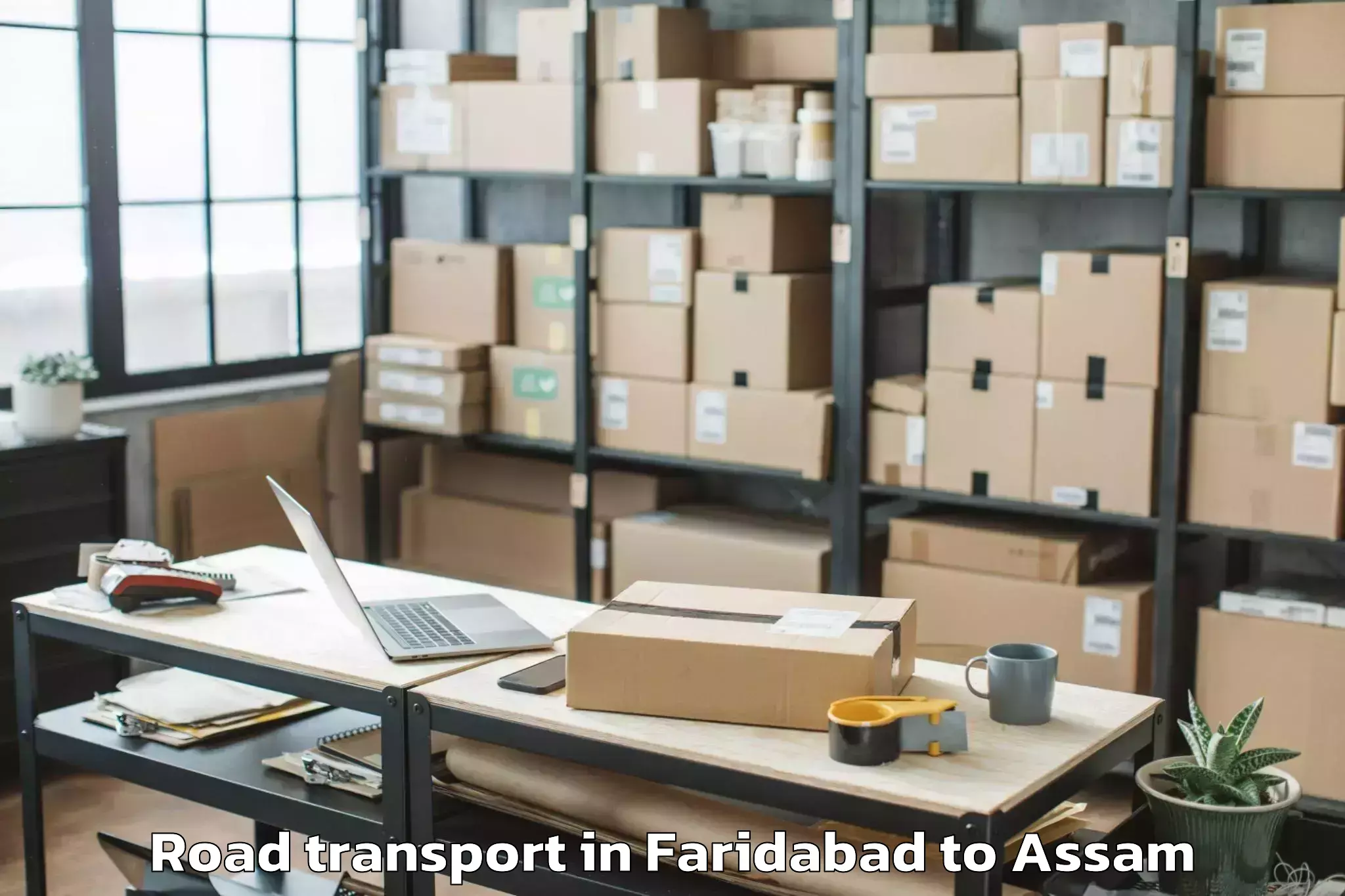 Top Faridabad to Rupai Siding Road Transport Available